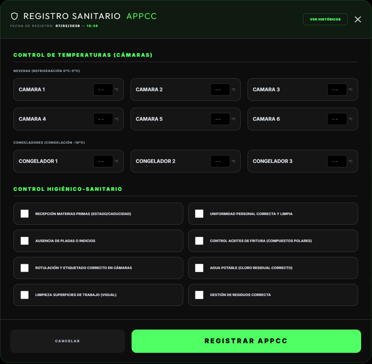 Control de Elaboraciones